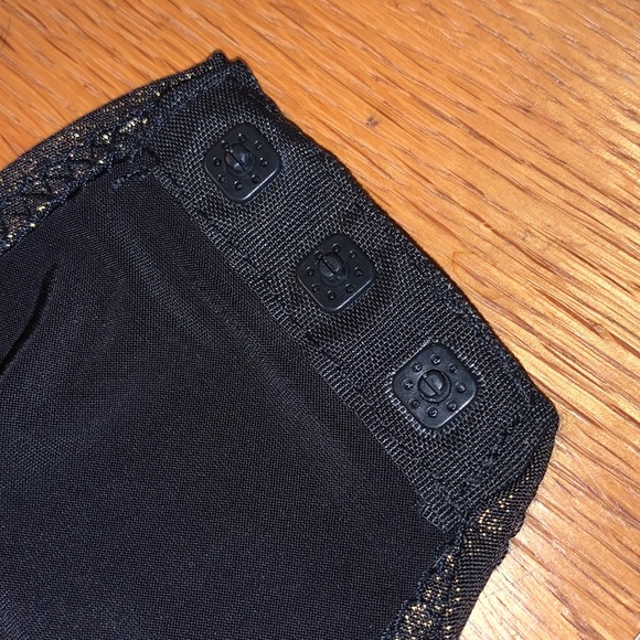 AMIE Strappy Metallic Shimmer Wrap Front Bodysuit NWT - Picture 10 of 14